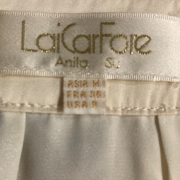 LaiCarFore By Anita Su Dress Watercolor Silk Size M - Picture 4 of 4